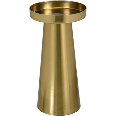 CASTIÇAL HOME&amp;CO METAL 20x10x10cm DOURADO
