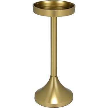 CASTIÇAL HOME&amp;CO METAL 22x9x9cm DOURADO