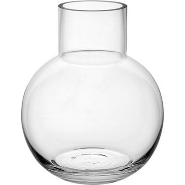 VASO DECORATIVO HOME&amp;CO VIDRO 18x14x14cm TRANSPARENTE