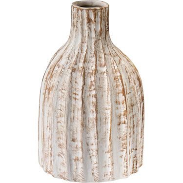 VASO DECORATIVO HOME&amp;CO CERÂMICA 22x13x13cm MARROM