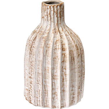 VASO DECORATIVO HOME&amp;CO CERÂMICA 30x18x18cm MARROM