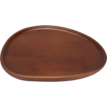 BANDEJA OVAL HOME&amp;CO MDF 2x21x25cm NATURAL