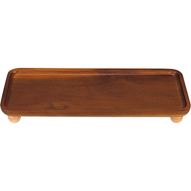 BANDEJA RETANGULAR HOME&amp;CO MDF 3x10x28cm NATURAL