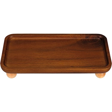 BANDEJA RETANGULAR HOME&amp;CO MDF 3x10x20cm NATURAL