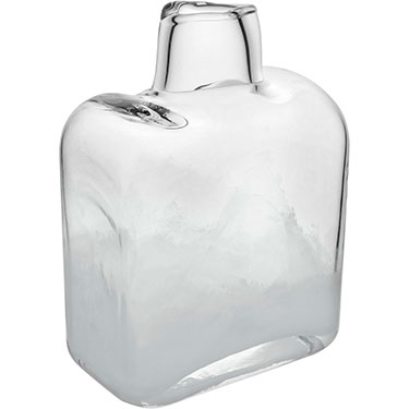 VASO DECORATIVO HOME&amp;CO VIDRO 26x11x18cm BRANCO FOSCO
