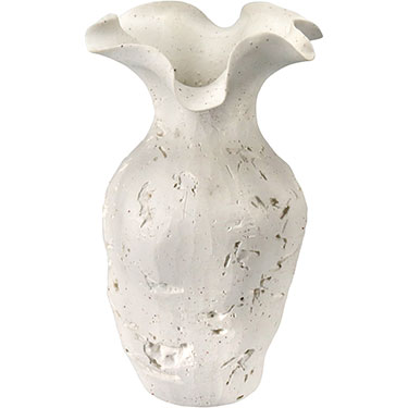 VASO DECORATIVO HOME&amp;CO CERÂMICA 24x16x16cm BRANCO