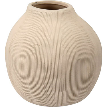 VASO DECORATIVO HOME&amp;CO CERÂMICA 14x15x15cm BEGE