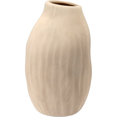 VASO DECORATIVO HOME&amp;CO CERÂMICA 25x15x15cm BEGE