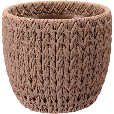 CACHEPÔ HOME&amp;CO CIMENTO 12x13x13cm TERRACOTA
