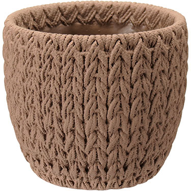 CACHEPÔ HOME&amp;CO CIMENTO 11x11x11cm TERRACOTA