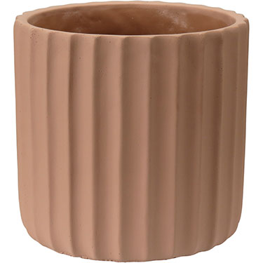 CACHEPÔ HOME&amp;CO CIMENTO 18x18x18cm BEGE