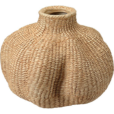 VASO HOME&amp;CO RESINA 20x26x26cm BEGE