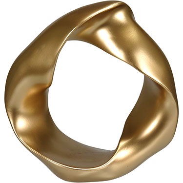 ADORNO HOME&amp;CO RESINA 33x30x14cm DOURADO
