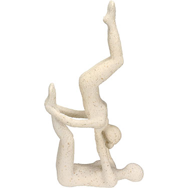 ADORNO HOME&amp;CO RESINA 40x21x8cm BEGE
