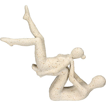 ADORNO HOME&amp;CO RESINA 27x29x7cm BEGE