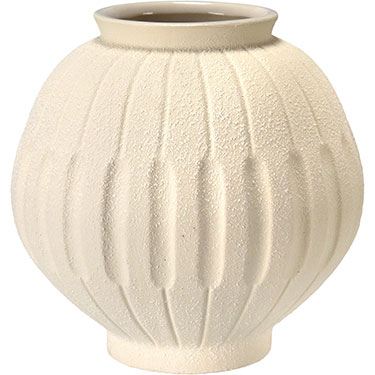 VASO HOME&amp;CO CERÂMICA 19x19x19cm BRANCO