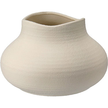 VASO HOME&amp;CO CERÂMICA 14x23x23cm BRANCO