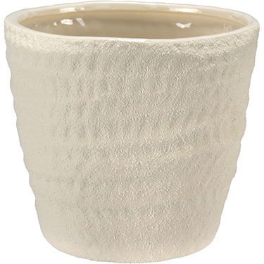 CACHEPÔ HOME&amp;CO CERÂMICA 13x14x14cm BRANCO