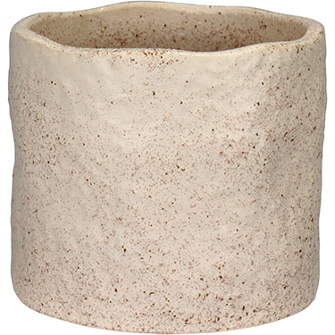 CACHEPÔ HOME&amp;CO CERÂMICA 12x14x14cm BEGE
