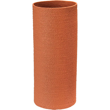 VASO HOME&amp;CO CERÂMICA 44x19x19cm TERRACOTA