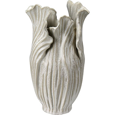 VASO HOME&amp;CO CERÂMICA 36x20x20cm BEGE