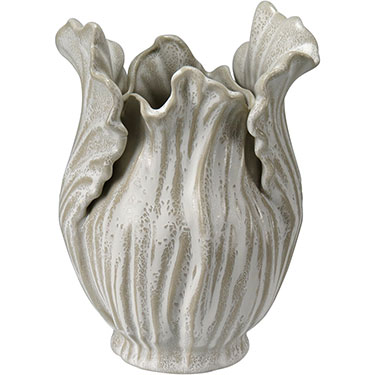 VASO HOME&amp;CO CERÂMICA 27x20x20cm BEGE
