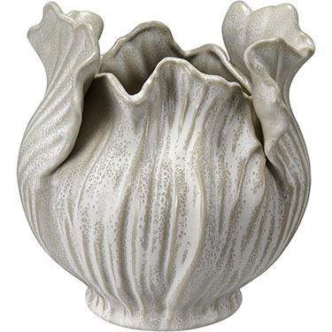 VASO HOME&amp;CO CERÂMICA 21x20x20cm BEGE
