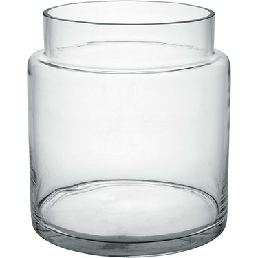 VASO HOME&amp;CO VIDRO 23x21x21cm TRANSPARENTE