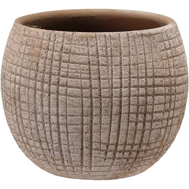 CACHEPÔ HOME&amp;CO CERÂMICA 8x10x10cm CINZA
